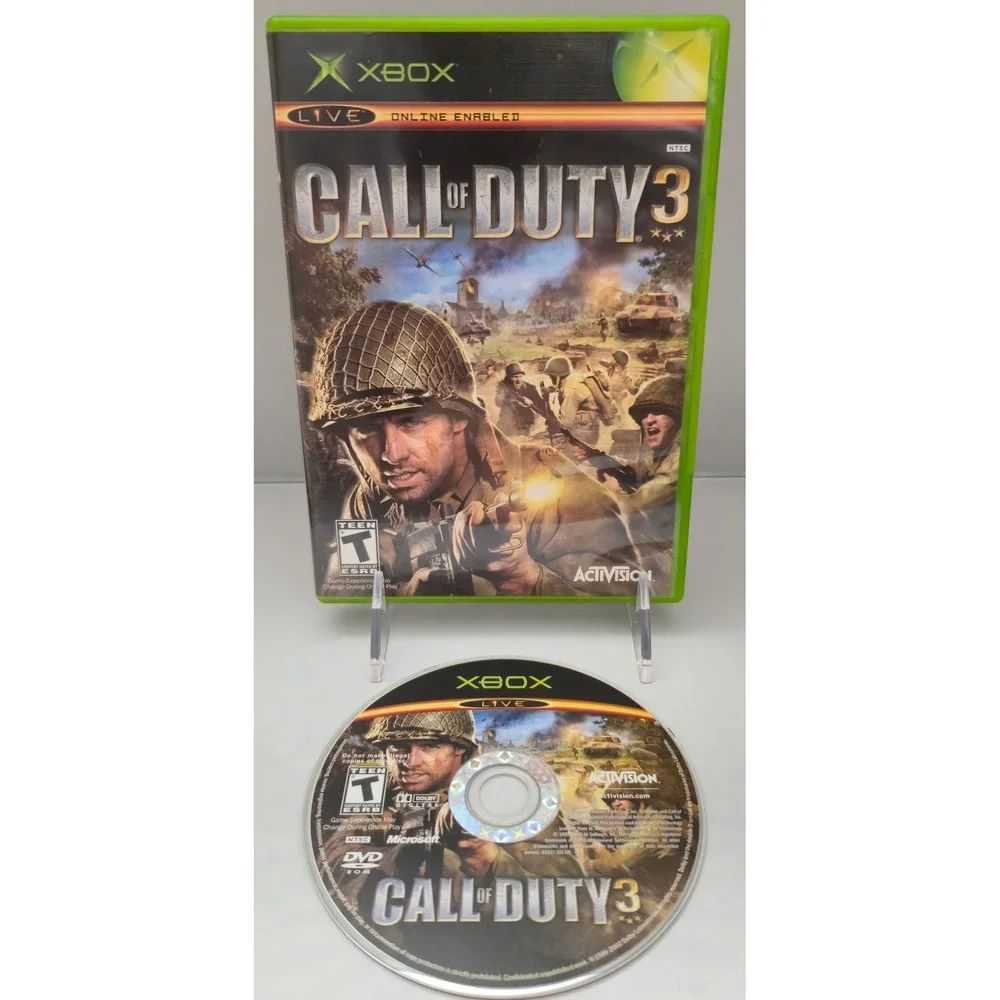 Call of Duty 3 - Microsoft Xbox 2006 - Case & Disc (No Manual) - Tested